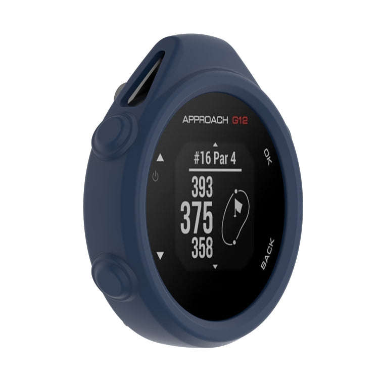 For Garmin Approach G12 Silicone Protective Case Cover(Navy Blue)