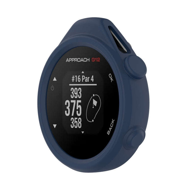 For Garmin Approach G12 Silicone Protective Case Cover(Navy Blue)