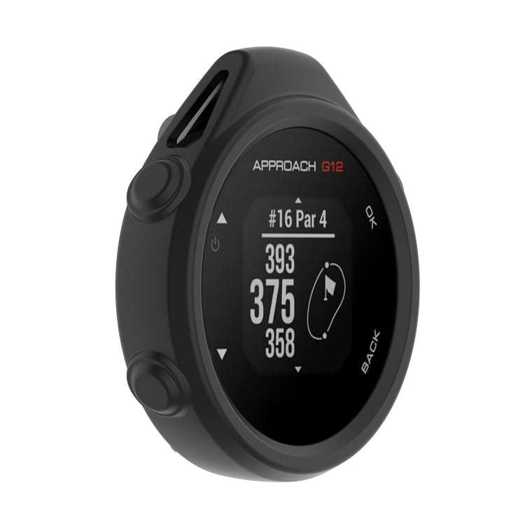For Garmin Approach G12 Silicone Protective Case Cover(Black)