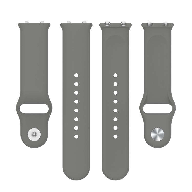 For Meizu Watch Silicone Watch Band, Size: One Size(Dark Grey)