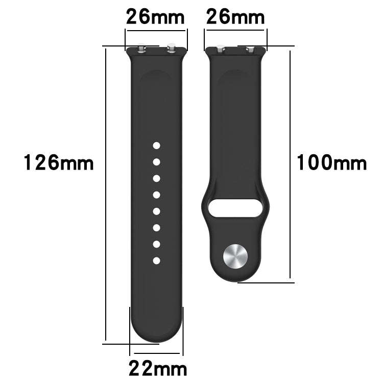 For Meizu Watch Silicone Watch Band, Size: One Size(Red)