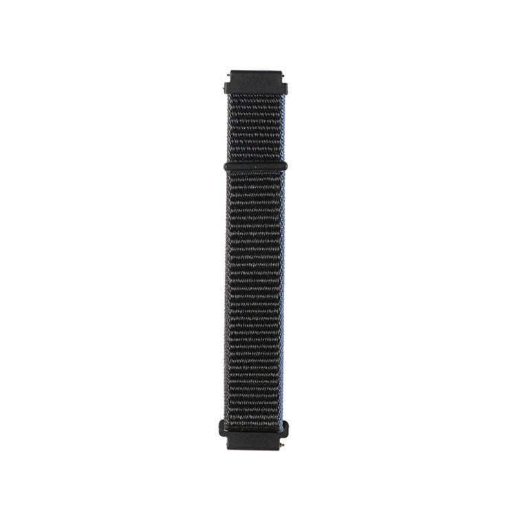 For Samsung Galaxy Watch3 41mm Nylon Loop Watch Band(Charcoal Black)