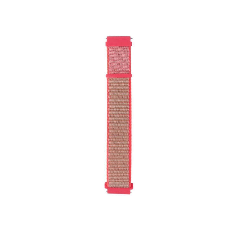 For Samsung Galaxy Watch3 41mm Nylon Loop Watch Band(Pink)