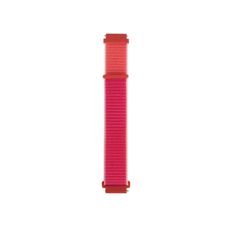 For Samsung Galaxy Watch3 45mm Nylon Loop Watch Band(Garnet)
