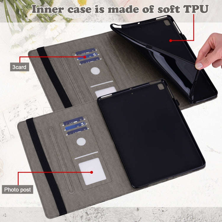 For Huawei MatePad Pro 10.8 2021 Tree & Deer Pattern Pressed Printing Horizontal Flip PU Leather ...