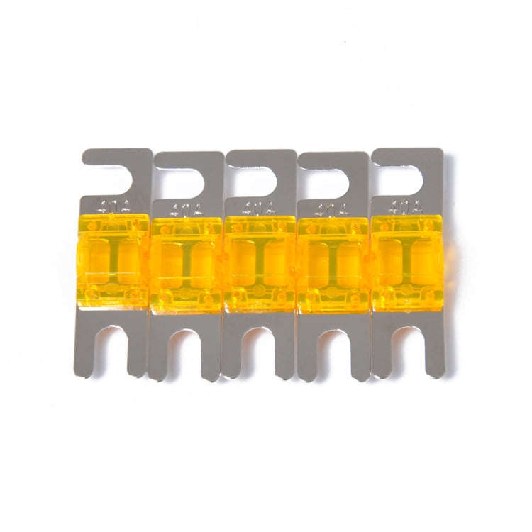 A0302 Dark Orange 5 PCS Car Audio AFS Mini ANL 40A Fuse Nicked Plated