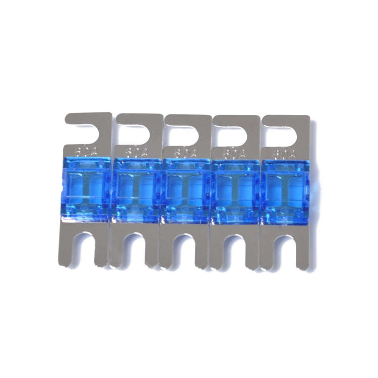 A0303 Blue 5 PCS Car Audio AFS Mini ANL 60A Fuse Nicked Plated