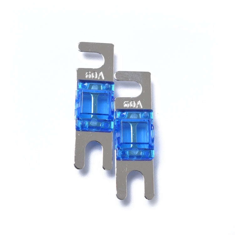 A0303 Blue 5 PCS Car Audio AFS Mini ANL 60A Fuse Nicked Plated