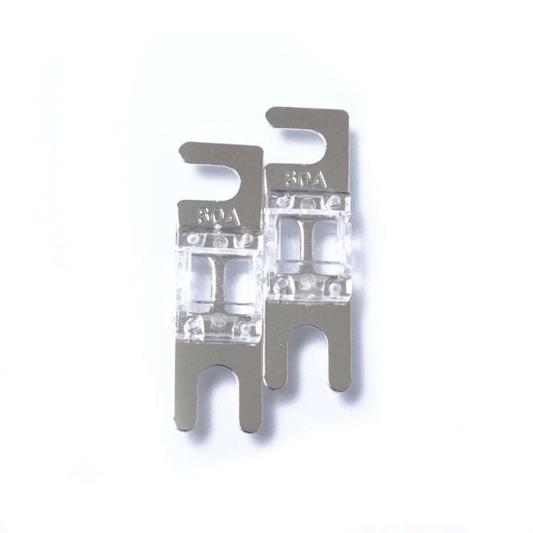 A0304 Transparent 5 PCS Car Audio AFS Mini ANL 80A Fuse Nicked Plated