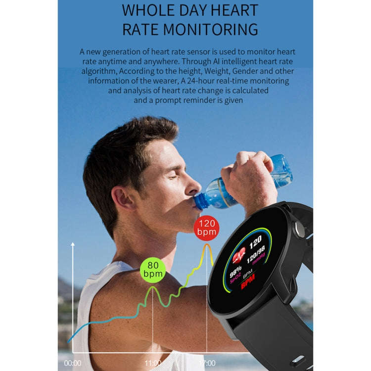 W9 Smart Sport Bracelet, Support Heart Rate Detection & Pedometer & Sedentary Reminder & Sleep Mo...