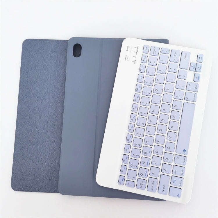 For Lenovo Pad Tab P11 11 inch TB-J606F LX110 Solid Color Detachable Square Keycap Bluetooth Keyb...