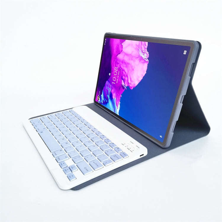 For Lenovo Pad Tab P11 Pro 11.5 inch TB-J706F LX115 Solid Color Detachable Square Keycap Bluetoot...