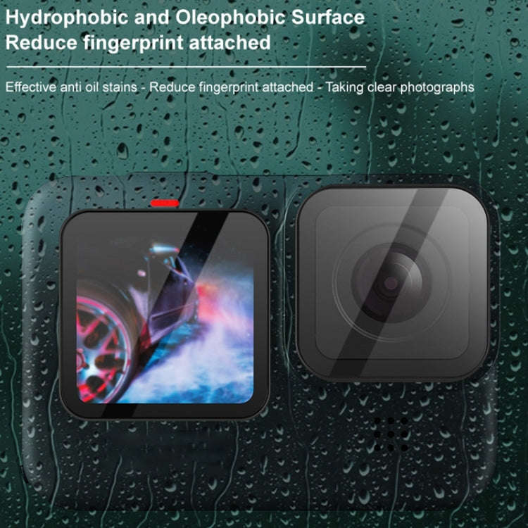 For GoPro HERO10 Black IMAK 3 in 1 Camera Lens and Screen Tempered Glass Film