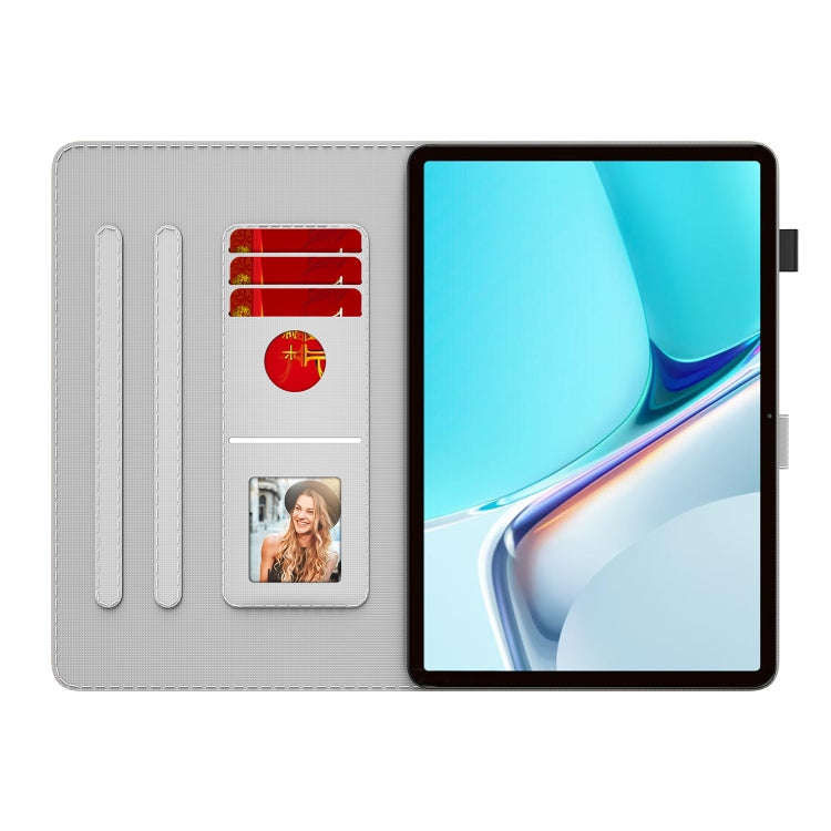 For Huawei MatePad 11 (2021) Voltage Watercolor Pattern Skin Feel Magnetic Horizontal Flip PU Lea...