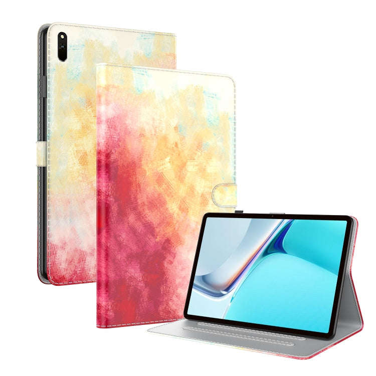 For Huawei MatePad 11 (2021) Voltage Watercolor Pattern Skin Feel Magnetic Horizontal Flip PU Lea...