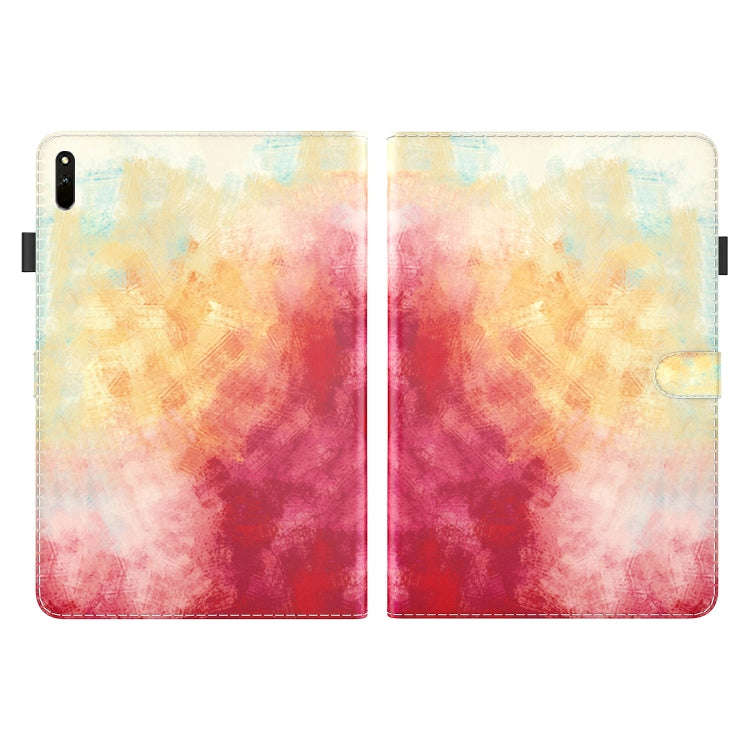 For Huawei MatePad 11 (2021) Voltage Watercolor Pattern Skin Feel Magnetic Horizontal Flip PU Lea...