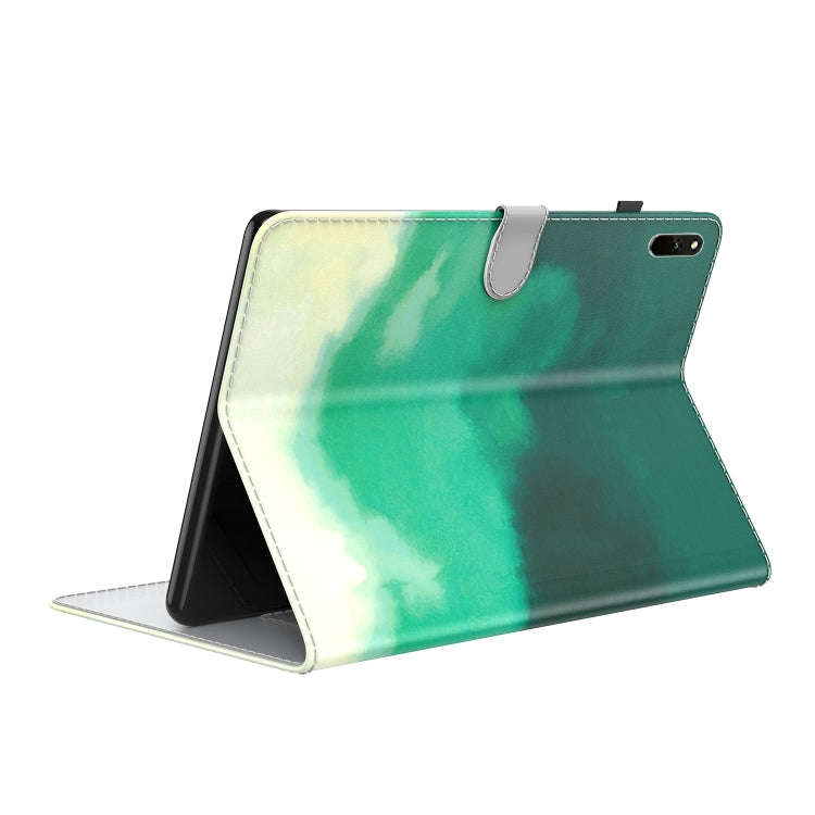 For Huawei MatePad 11 (2021) Voltage Watercolor Pattern Skin Feel Magnetic Horizontal Flip PU Lea...
