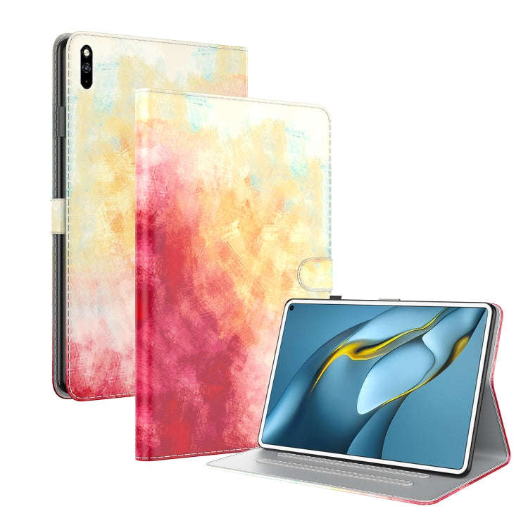 For Huawei MatePad Pro 10.8 (2021) Voltage Watercolor Pattern Skin Feel Magnetic Horizontal Flip ...