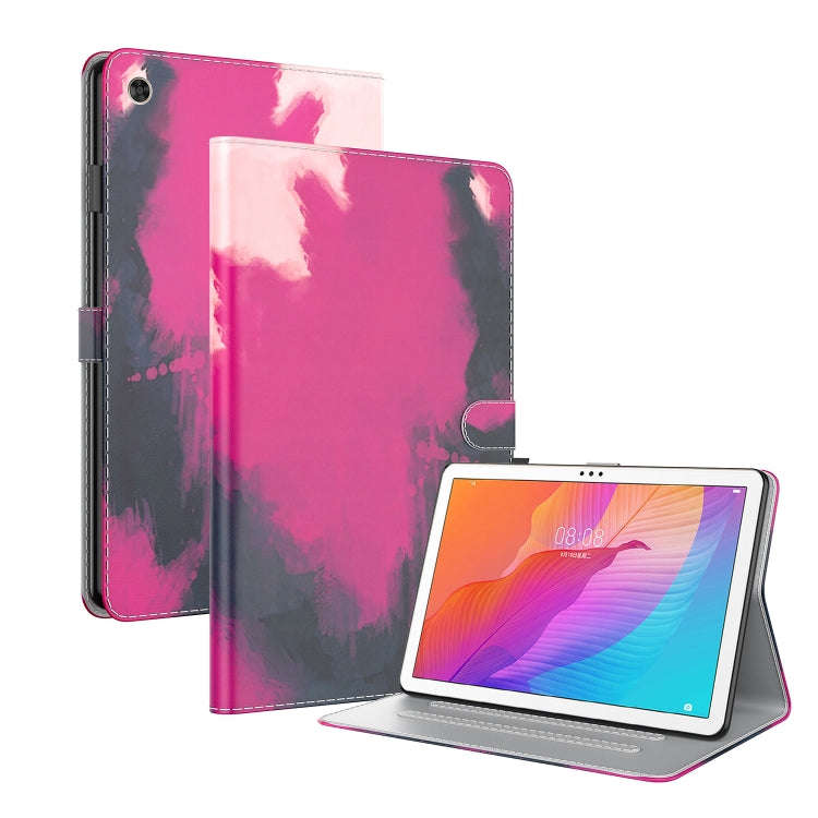 For Huawei MatePad T 10s / Enjoy Tablet 2 Voltage Watercolor Pattern Skin Feel Magnetic Horizonta...