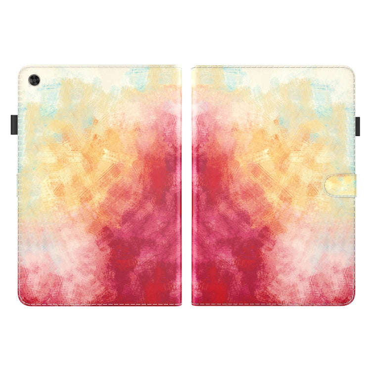 For Huawei MatePad T 10s / Enjoy Tablet 2 Voltage Watercolor Pattern Skin Feel Magnetic Horizonta...