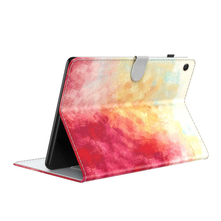 For Huawei MatePad T 10s / Enjoy Tablet 2 Voltage Watercolor Pattern Skin Feel Magnetic Horizonta...