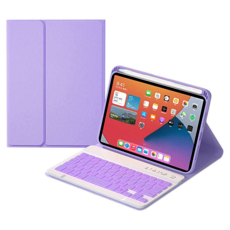 HK006D Square Keys Detachable Bluetooth Candy Color Keyboard Leather Tablet Case with Colorful Ba...