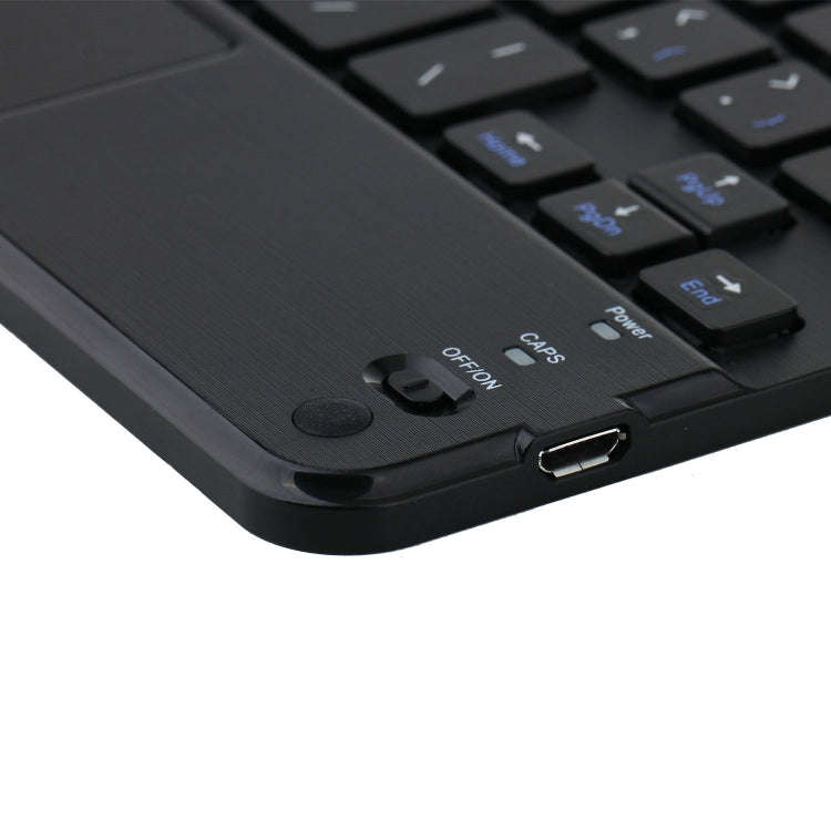 HK006C Detachable Bluetooth Keyboard Leather Tablet Case with Touchpad & Holder for iPad mini 6(B...