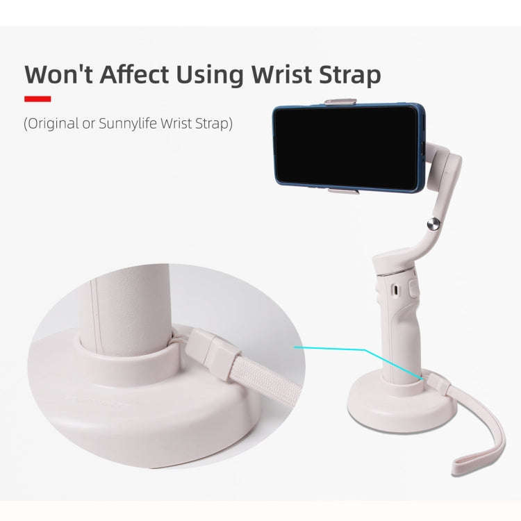Sunnylife DZ75 Mobile Phone Gimbal Desktop Fixed Stand Base for DJI OM 5(White)