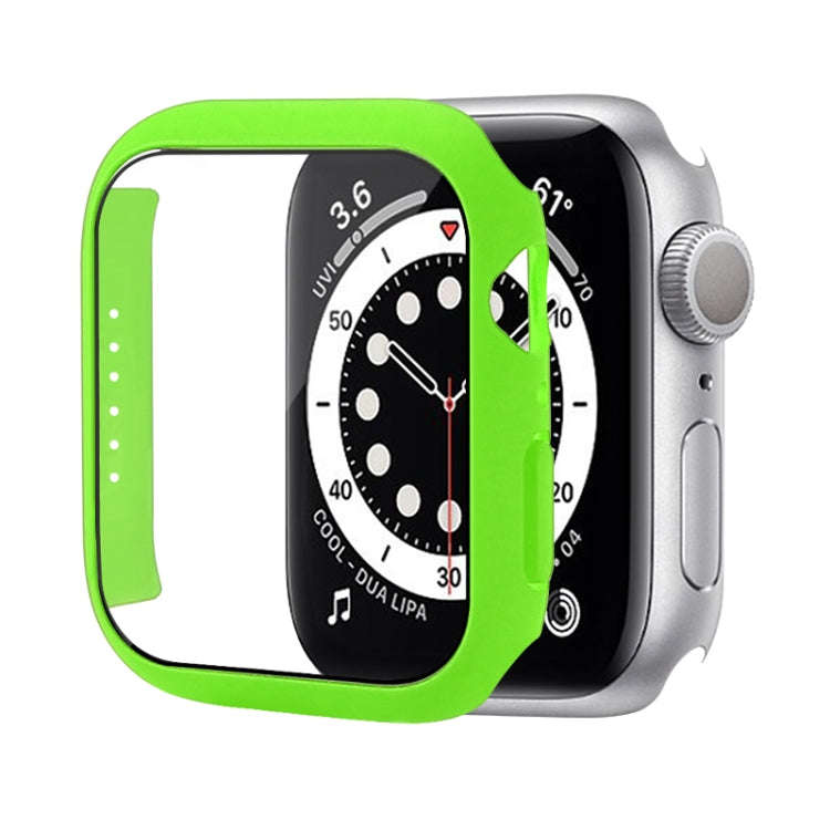 Shockproof PC Protective Case with Tempered Glass Film For Apple Watch Series 8 / 7 45mm(Bright G...