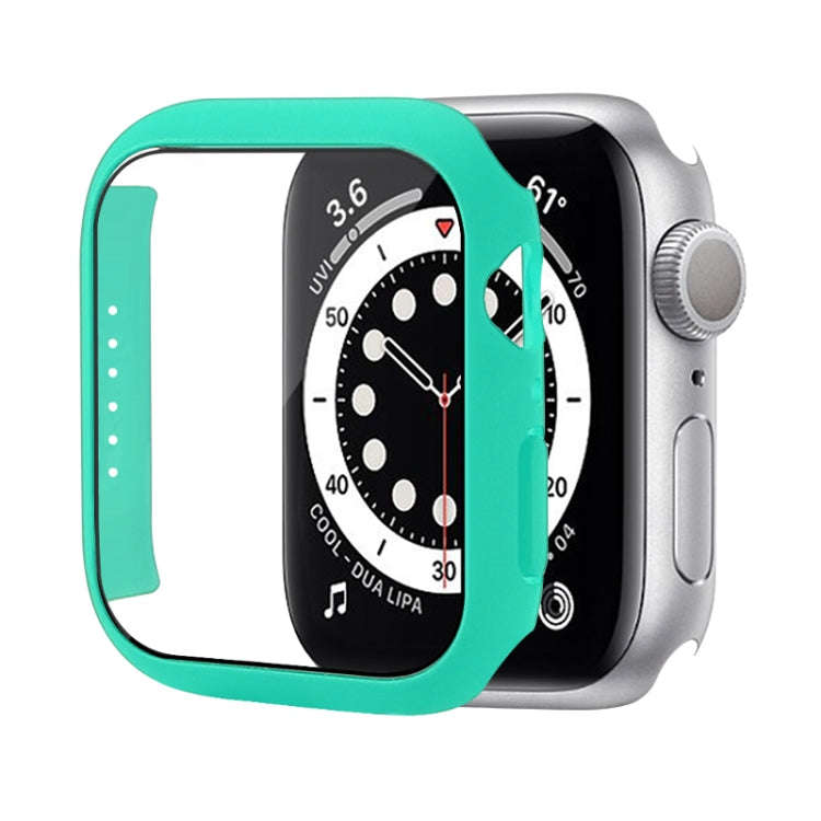 Shockproof PC Protective Case with Tempered Glass Film For Apple Watch Series 8 / 7 45mm(Light Gr...