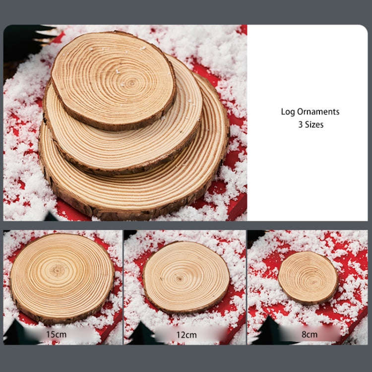 3 in 1 Creative Crude Log Pile Christmas Theme Shooting Props DIY Decorative Ornaments Background...