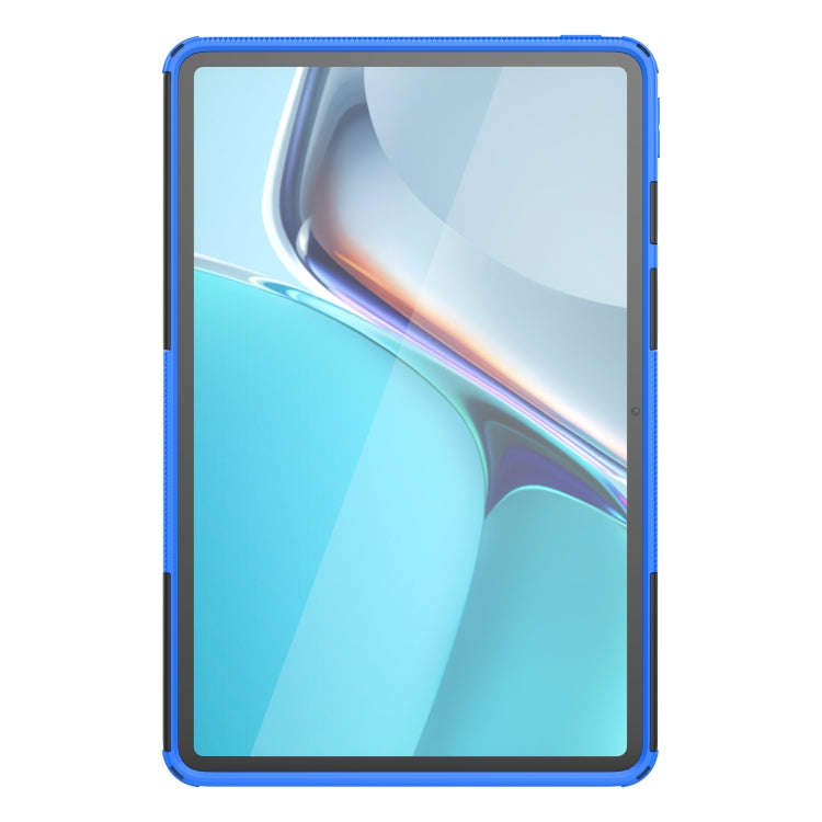For Huawei MatePad 11 Tire Texture Shockproof TPU+PC Protective Case with Holder(Blue)