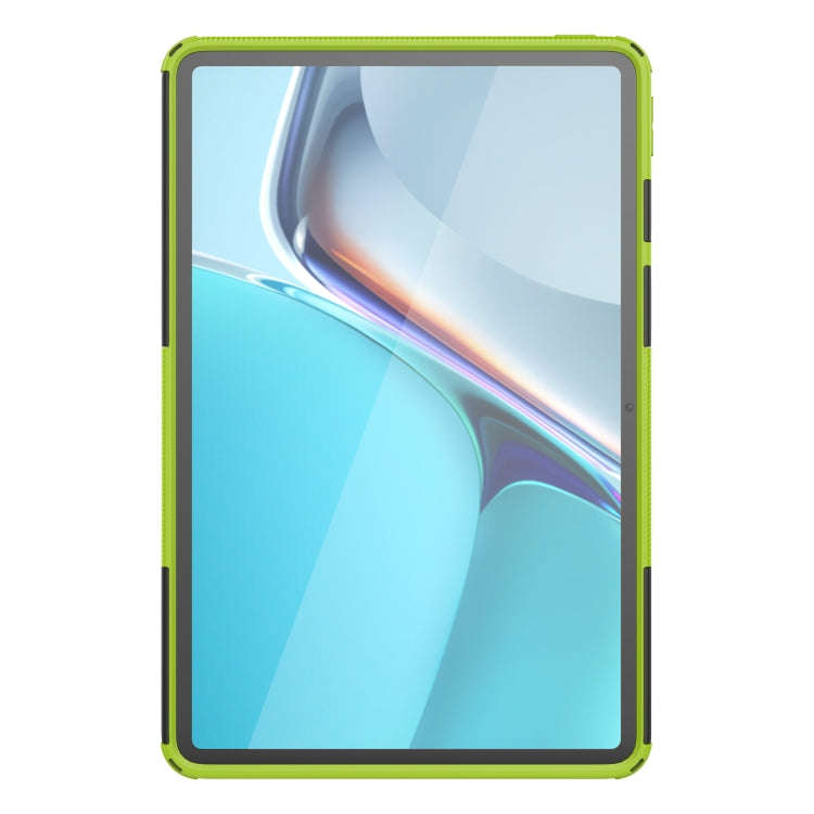 For Huawei MatePad 11 Tire Texture Shockproof TPU+PC Protective Case with Holder(Green)