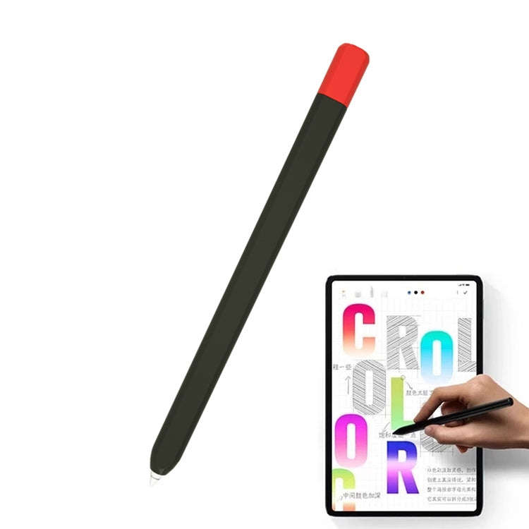 For Xiaomi Inspired Stylus Pen Contrast Color Protective Case(Black Red)