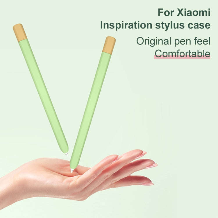 For Xiaomi Inspired Stylus Pen Contrast Color Protective Case(Pink Purple)