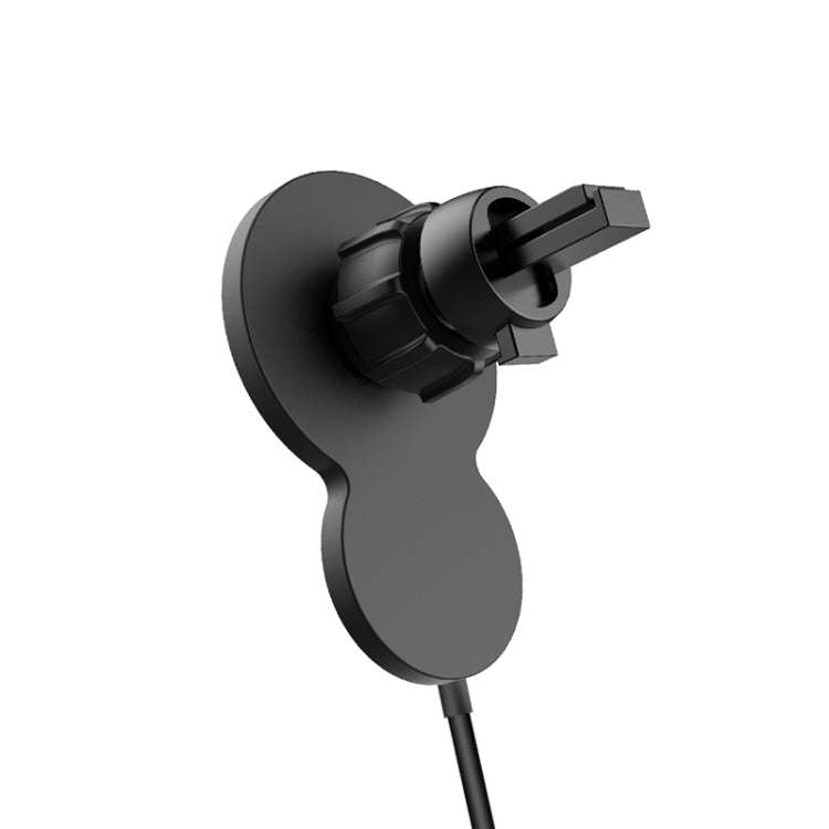 W34 Inverted Gourd-shaped Magnetic Car Wireless Charger Mobile Phone Holder(Black)