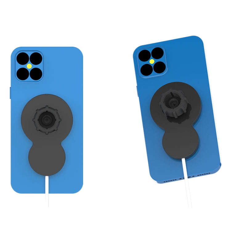 W34 Inverted Gourd-shaped Magnetic Car Wireless Charger Mobile Phone Holder(Blue)