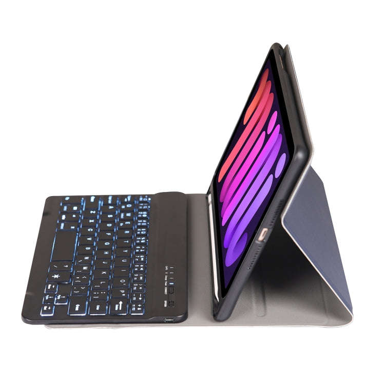 A06BS Ultra-thin Backlight Bluetooth Keyboard Leather Tablet Case with Holder & Pen Slot For iPad...