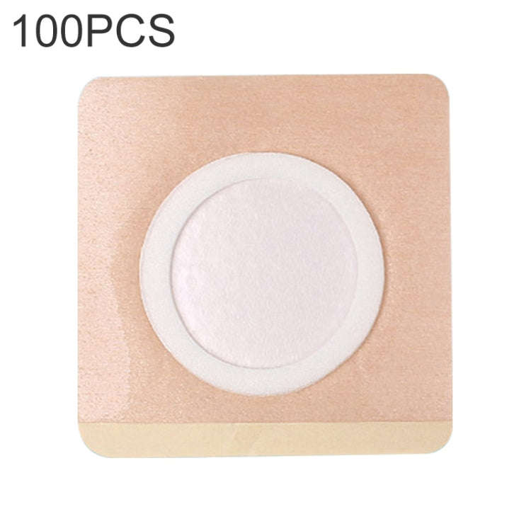 100 PCS 042 Spunlace Non-woven Stickers Anti-osmosis Three-volt Belly Button Plaster, Size:8x8x4c...