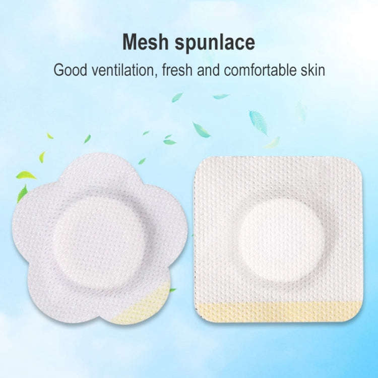 50pcs 043 Non-woven Stickers Wound Anti-seepage Three-volt Medicinal Patch, Size:6x6x2cm (Plum Sh...