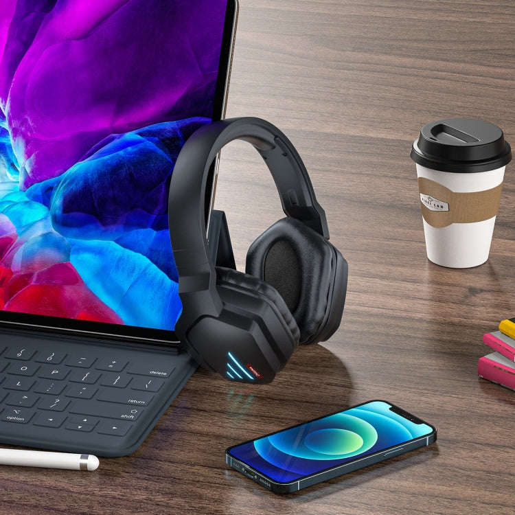 ONIKUMA B60 Bluetooth 5.0 Adjustable Strong Bass Gaming Wireless Bluetooth Headset with Microphon...