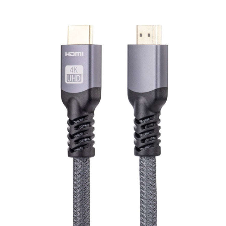 HDMI 2.0 Male to HDMI 2.0 Male 4K Ultra-HD Braided Adapter Cable, Cable Length:2m(Grey)