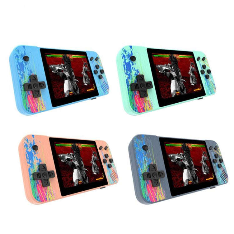 G3 Macaron 3.5 inch Screen Handheld Game Console for Dual Players Built-in 800 Games(Blue)