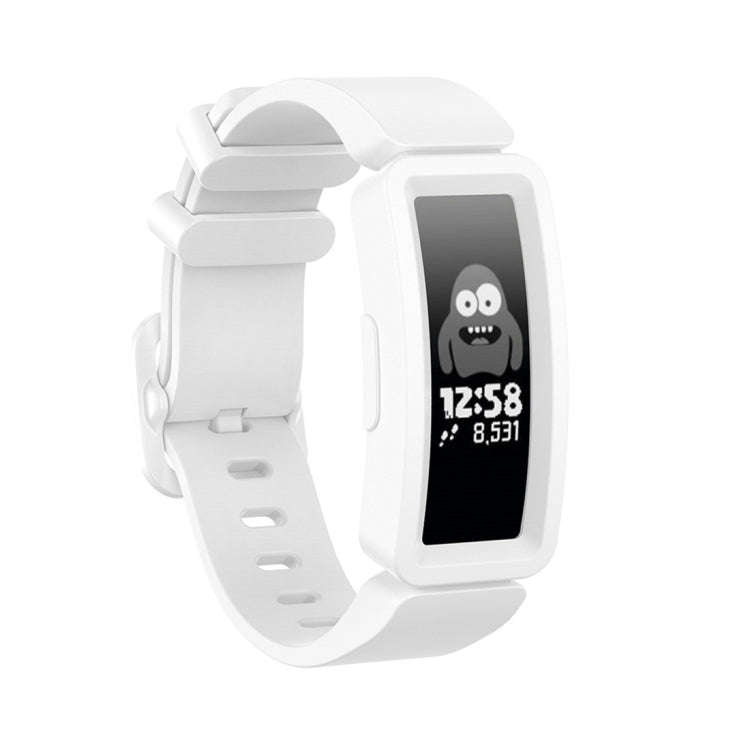 For Fitbit Inspire HR / Ace 2 Silicone Smart Watch  Watch Band(White)