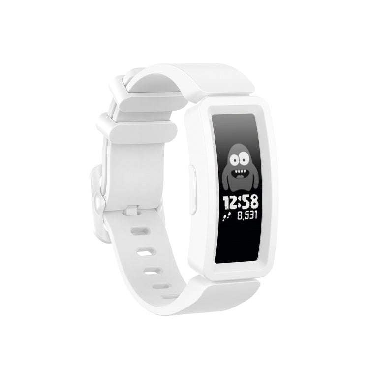For Fitbit Inspire HR / Ace 2 Silicone Smart Watch  Watch Band(White)