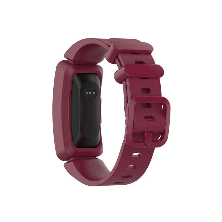 For Fitbit Inspire HR / Ace 2 Silicone Smart Watch  Watch Band(Wine Red)