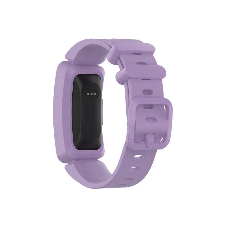 For Fitbit Inspire HR / Ace 2 Silicone Smart Watch  Watch Band(Light Purple)