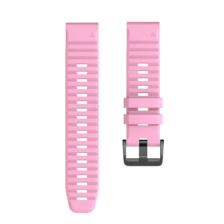 For Garmin Fenix 6 22mm Silicone Smart Watch Watch Band(Pink)