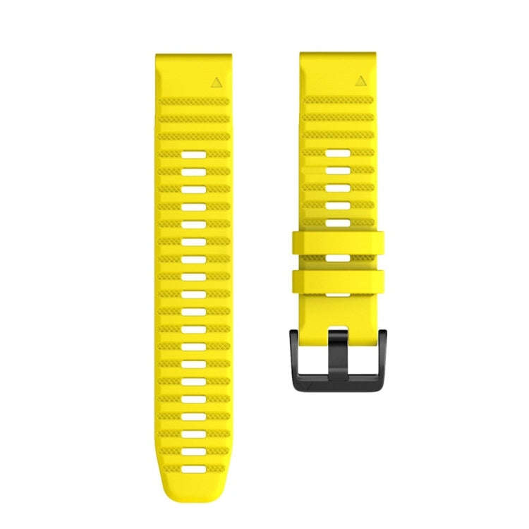 For Garmin Fenix 6X 26mm Silicone Smart Watch Watch Band(Yellow)