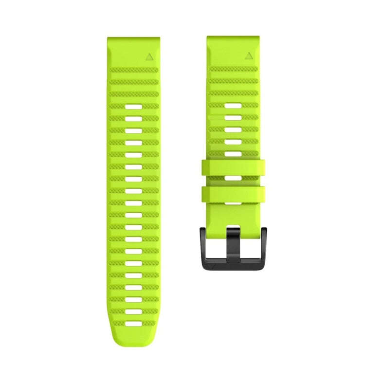 For Garmin Fenix 6X 26mm Silicone Smart Watch Watch Band(Green)